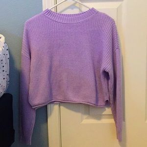 Purple Target Cropped Sweater size medium